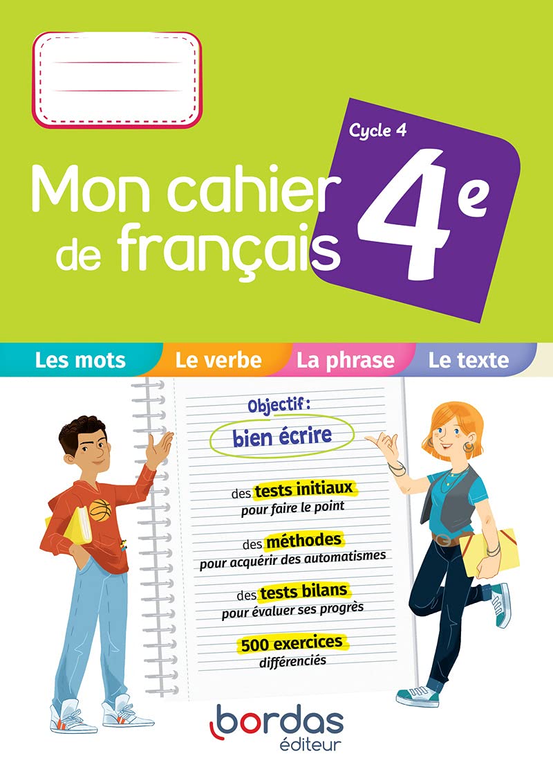 Mon cahier de français 4e 9782047337721