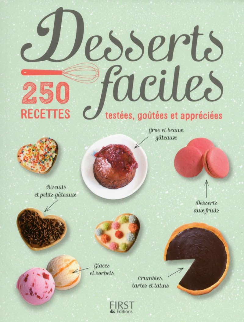 Desserts faciles - 250 recettes testées, goûtées et appréciées 9782754064422
