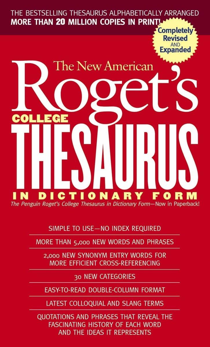 New American Roget's College Thesaurus in Dictionary Form (Revised & Updated) 9780451207166