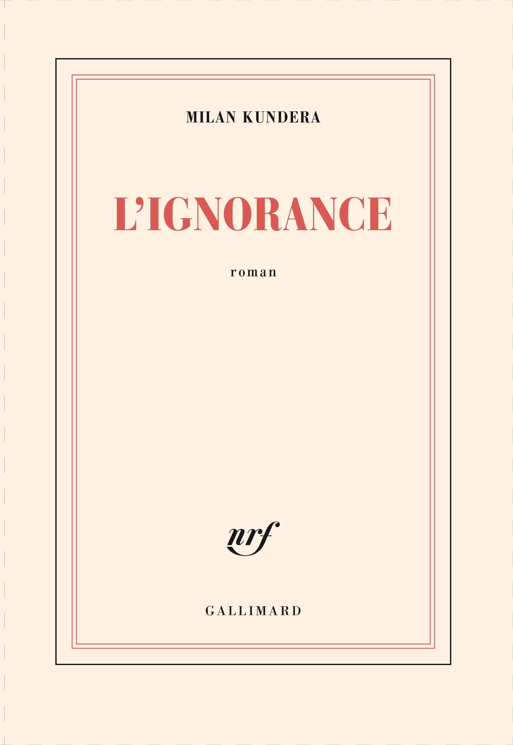 L'ignorance 9782070769032