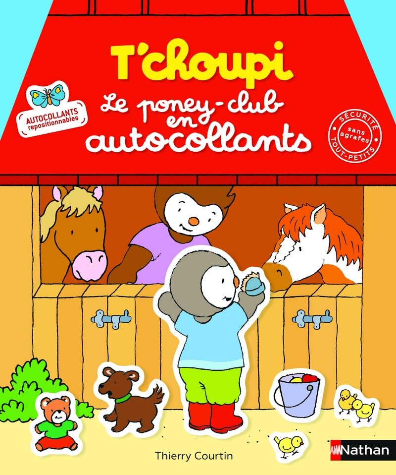 T'choupi autocollants - Le poney club - Dès 2 ans 9782092589694