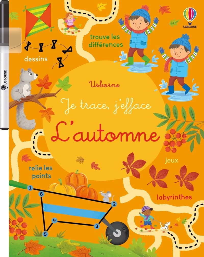 L'automne - Je trace, j'efface - dès 3 ans 9781836065616