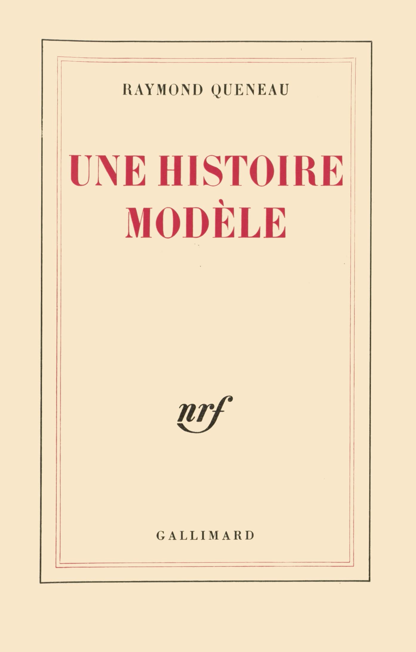 Une histoire modèle 9782070253234