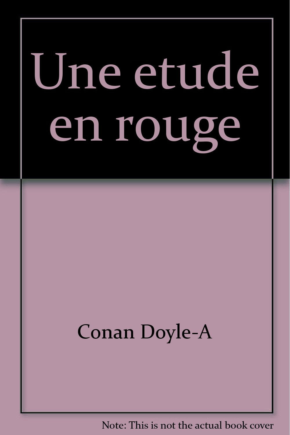 UNE ETUDE EN ROUGE 9782702416358