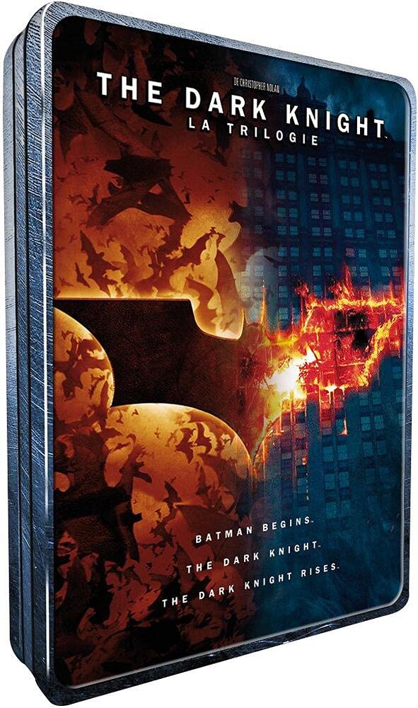 The Dark Knight Trilogy : Batman Begins + The Dark Knight + The Dark Knight Rises [Coffret métal - Édition Limitée] 5051889421146
