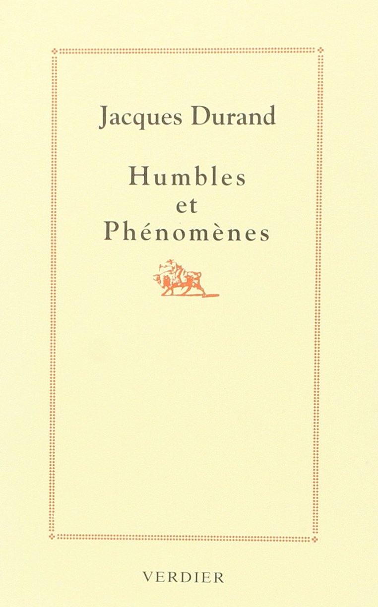 Humbles et phénomènes (0000) 9782864321842