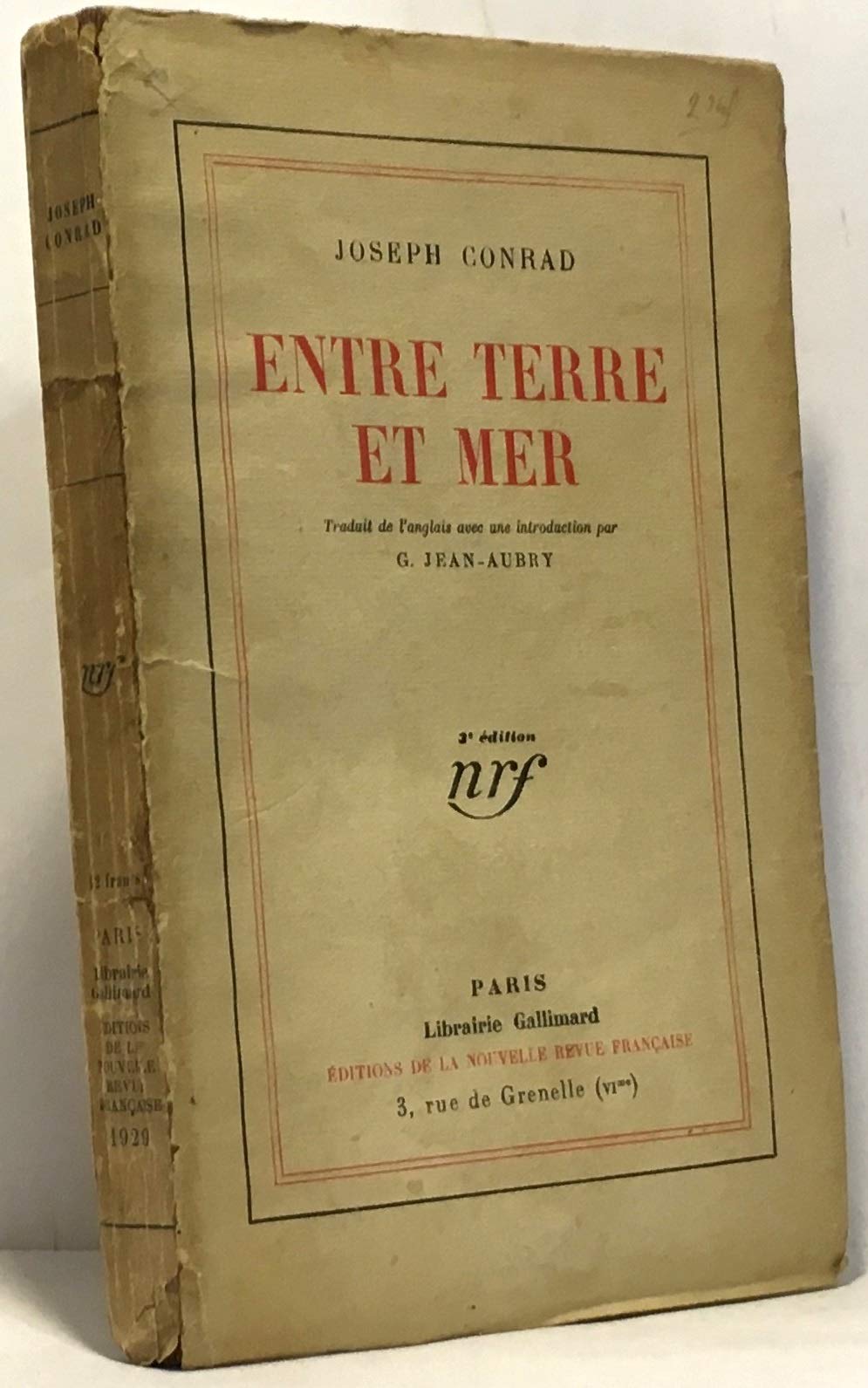 Entre terre et mer 9782070216451