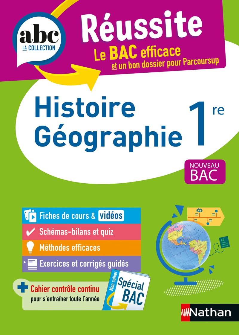 Histoire-Géographie 1re - ABC Réussite - Bac 2027 - Programme de première 2026-2027 - Enseignement commun - Cours, Méthode, Exercices et Corrigés guidés 9782091571218