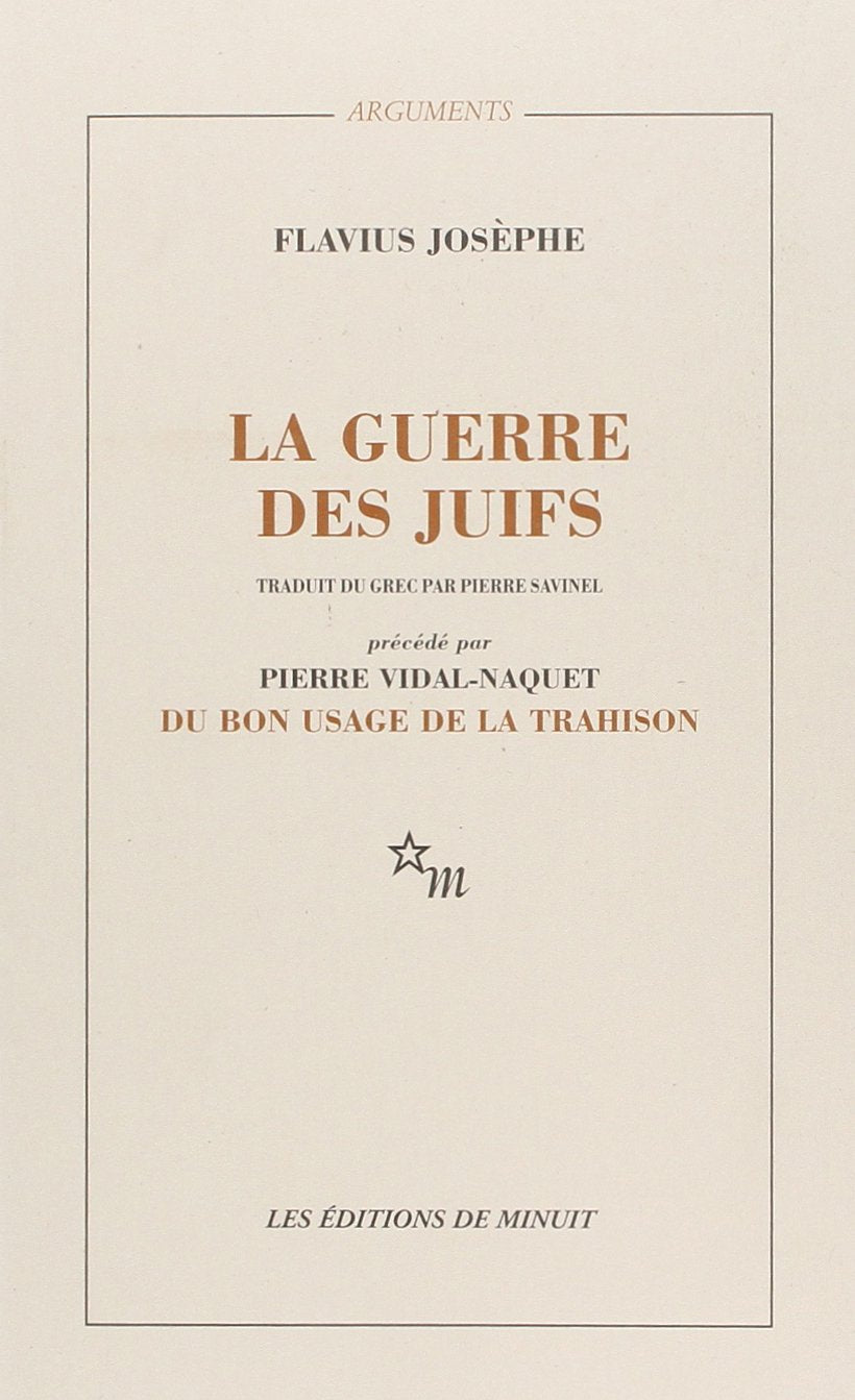 La guerre des juifs 9782707301352