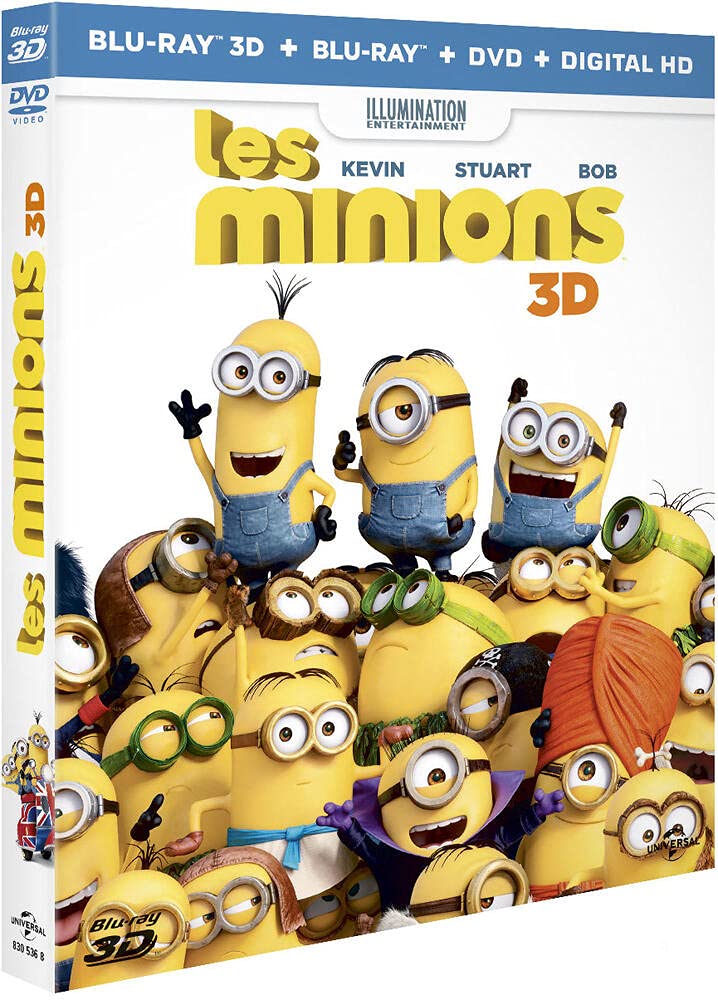 Les Minions [Blu-ray 3D] [Combo Blu-ray 3D + Blu-ray + DVD + Copie digitale] 5053083053680