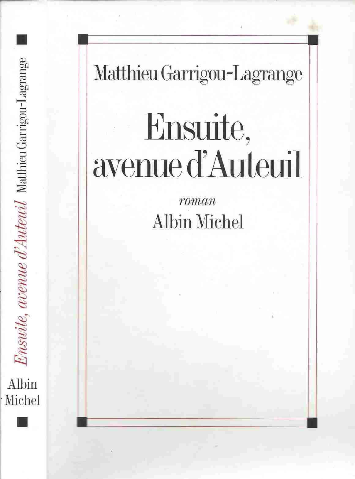 Ensuite, avenue d'Auteuil 9782226167279