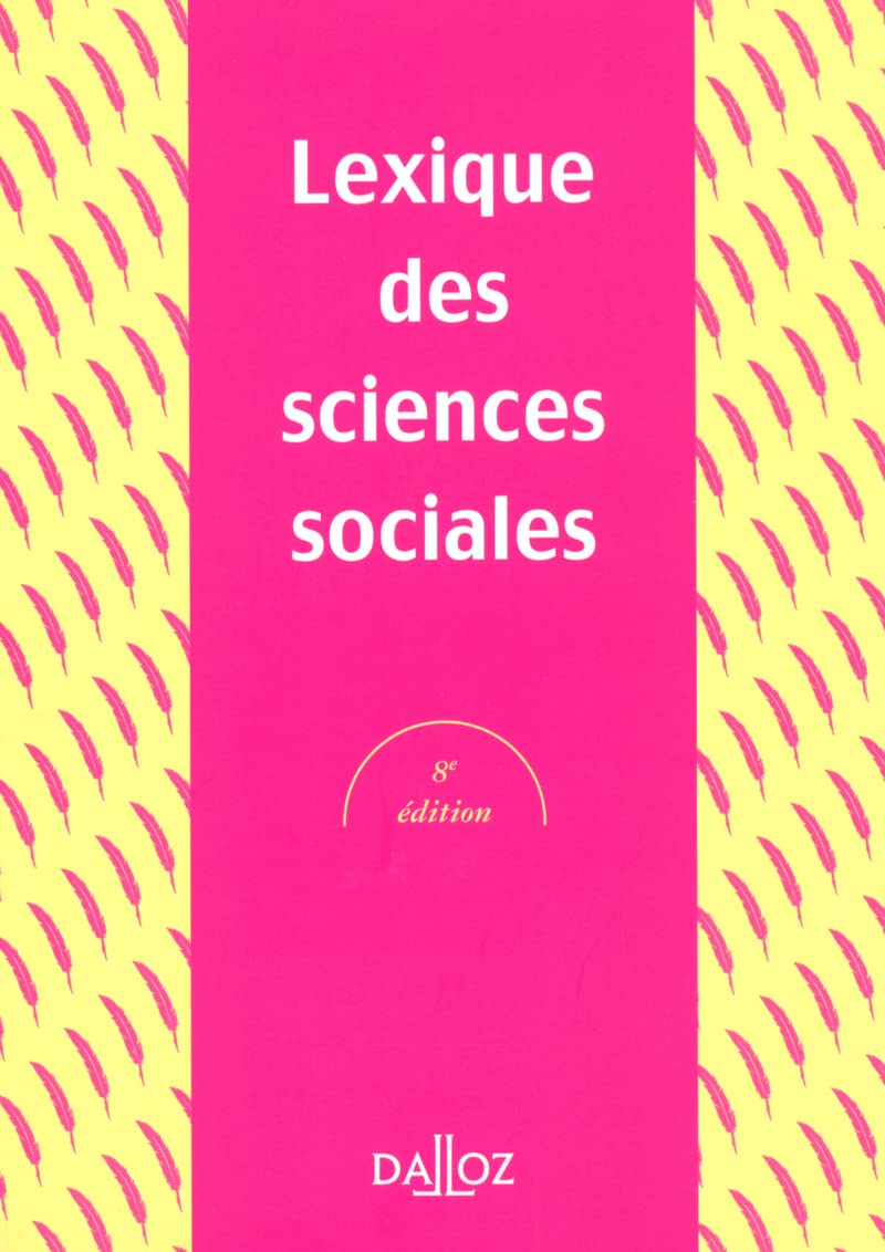 Lexique des sciences sociales 9782247058679