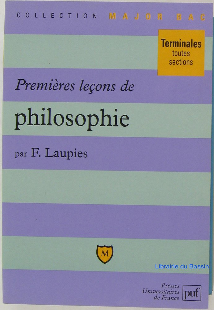 Premières leçons de philosophie 9782130472360