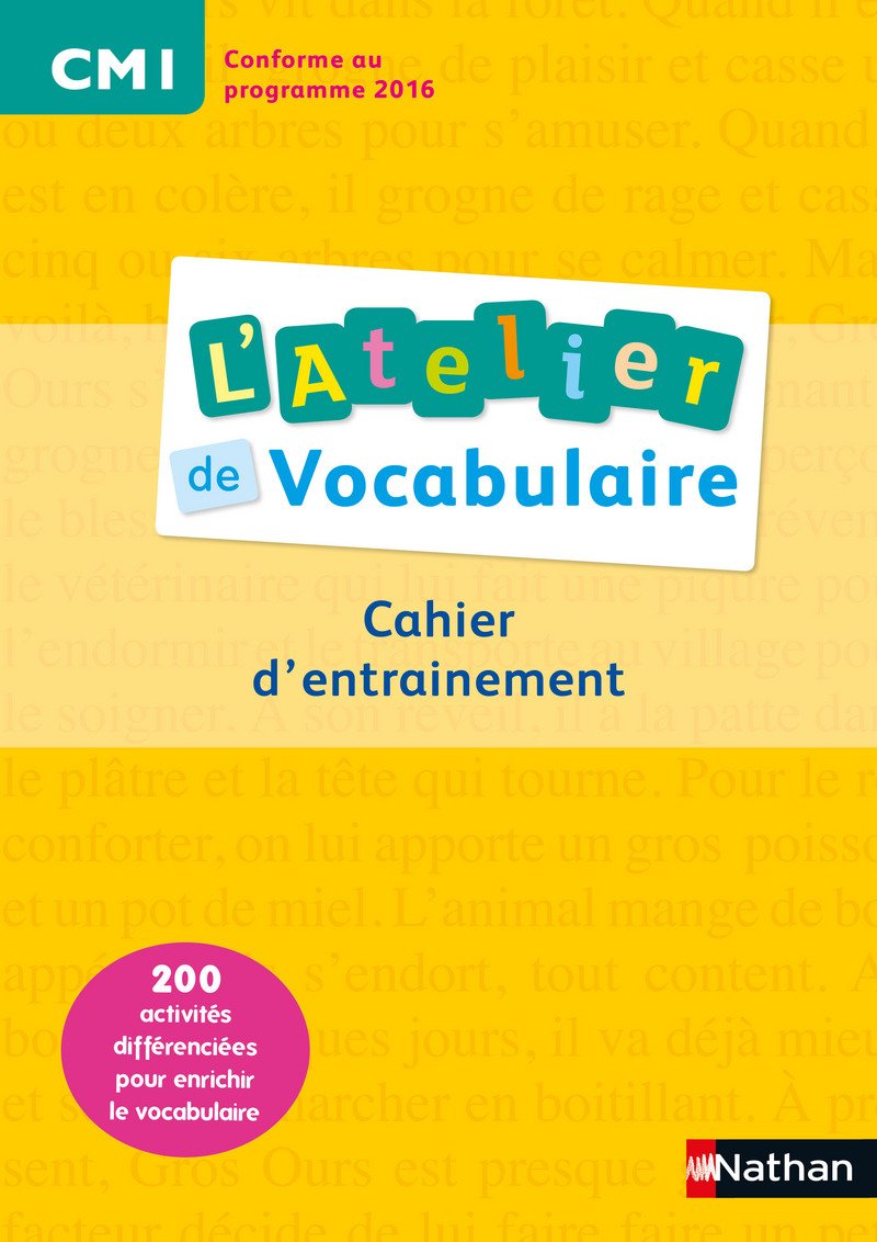 L'Atelier de Vocabulaire CM1 9782091228204