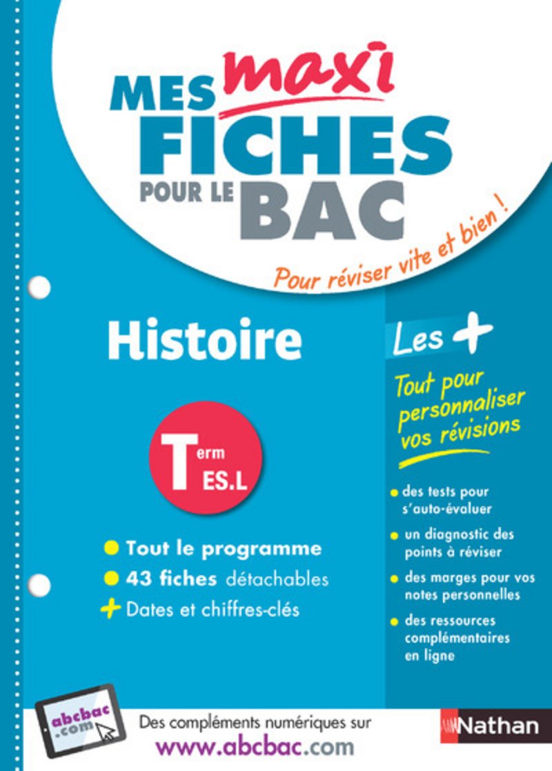 Mes Maxi fiches Histoire Terminale ES-L (8) 9782091503837