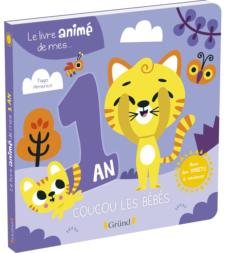 Le livre animé de mes 1 an – Livre à rabats – À partir de 1 an 9782324032592