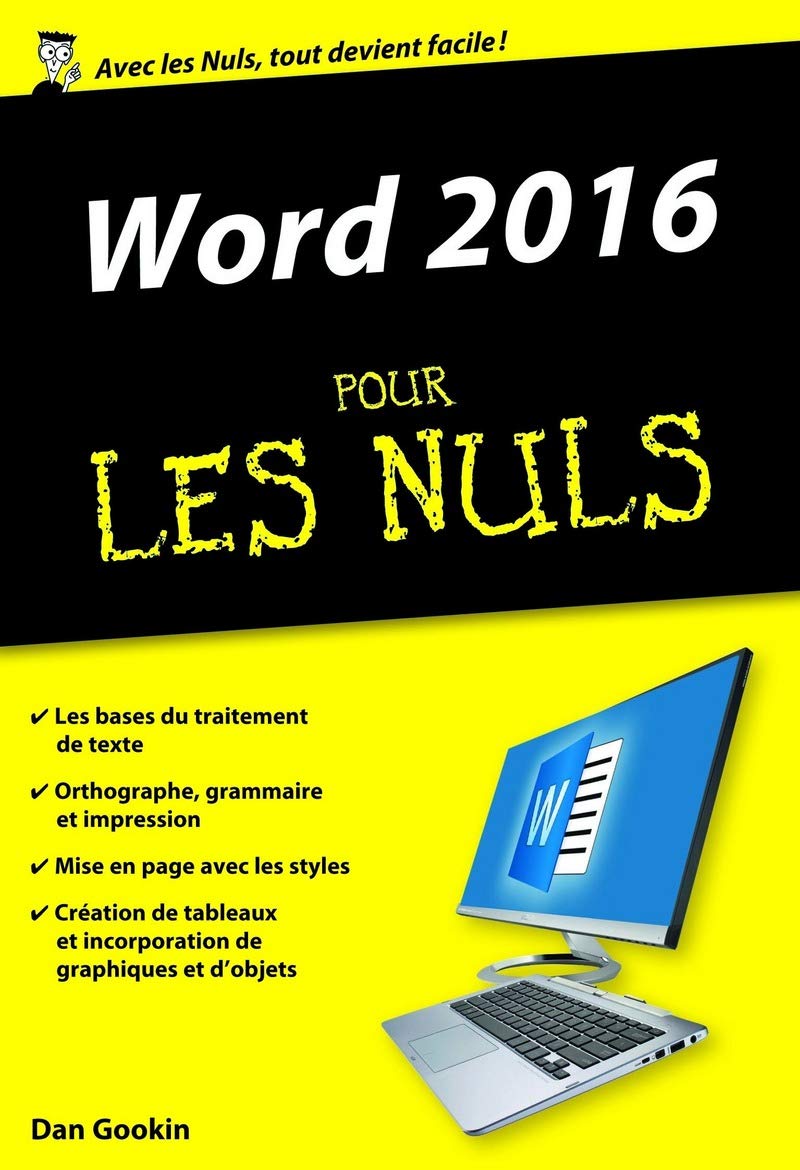 Word 2016 pour les Nuls poche 9782754085519