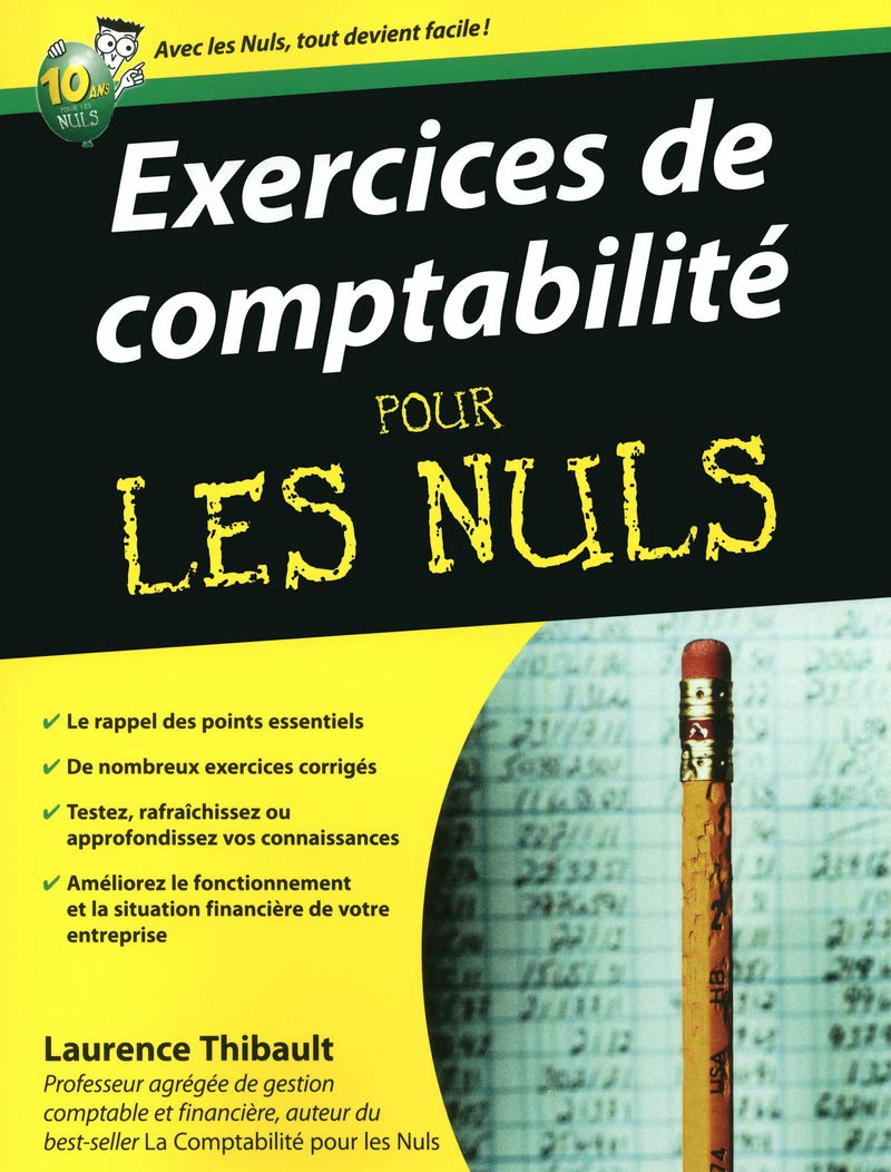 Exercices de comptabilité pour les Nuls 9782754020749