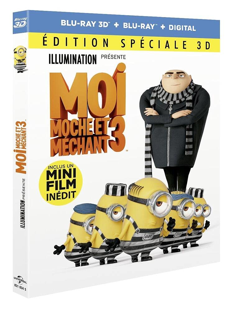 Moi, Moche et méchant 3 [Édition spéciale 3D + Blu-Ray + Digital] 5053083103453