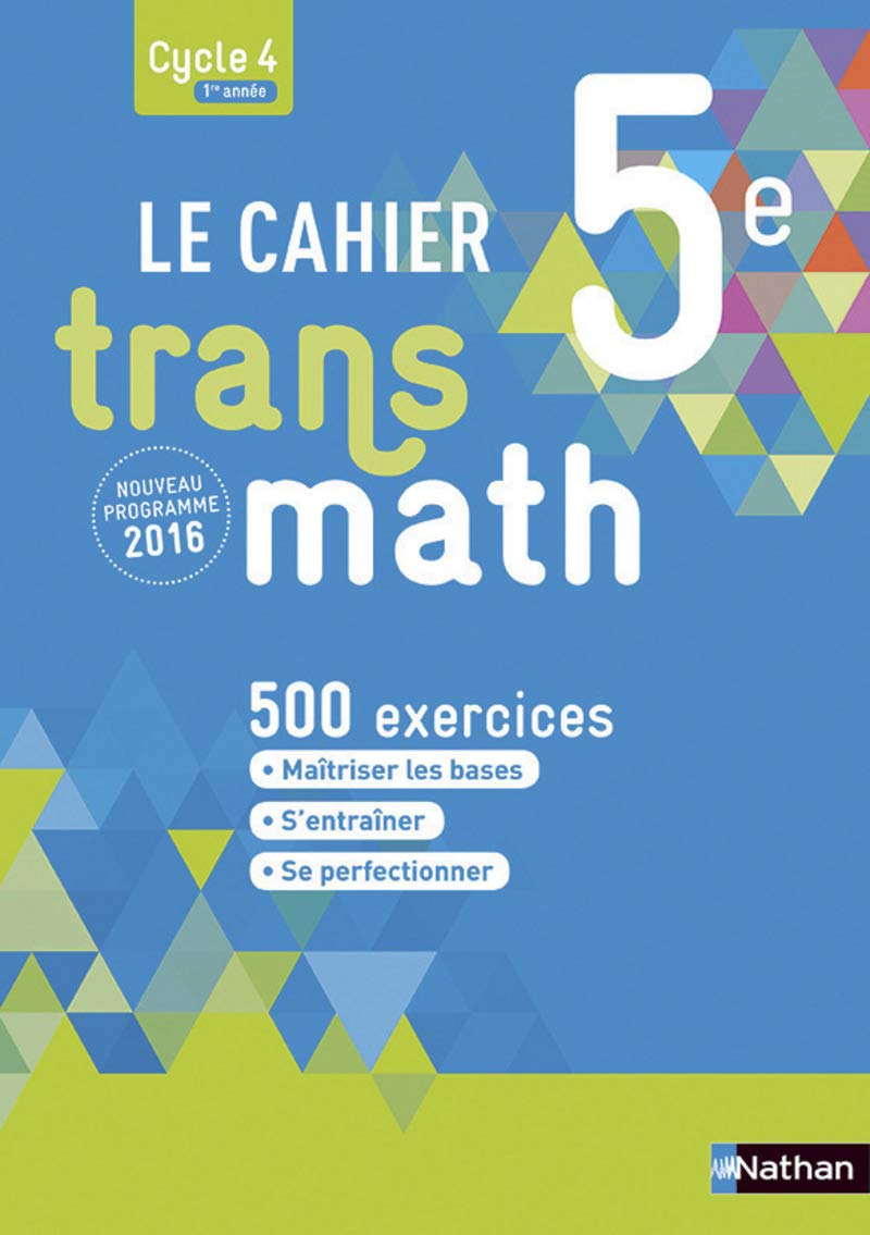 Le Cahier Transmath 5e 9782091719238