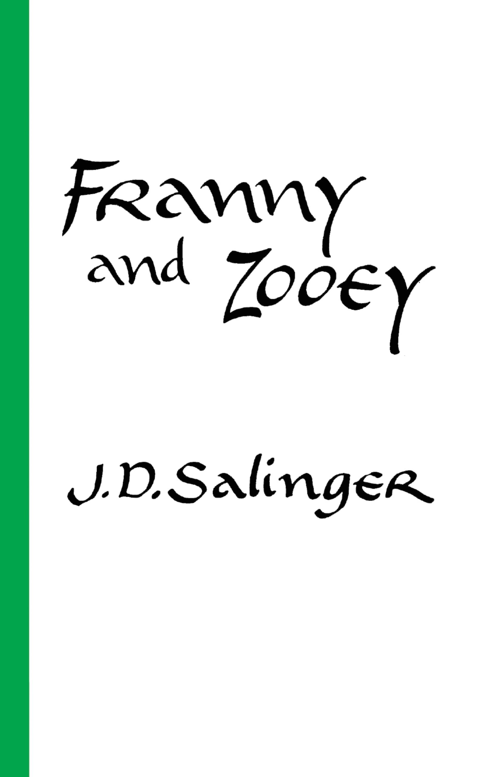 Franny and Zooey 9780316769495