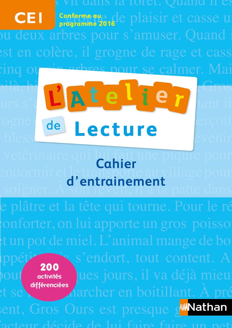 L'Atelier de Lecture CE1 9782091224374