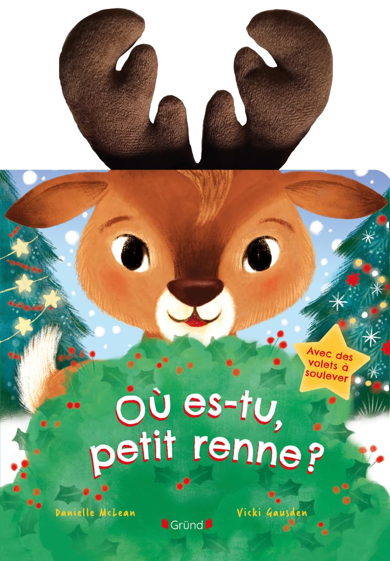 Où es-tu petit renne ? – Livre animé tout-carton avec des jambes marionnettes – À partir de 3 ans 9782324037467
