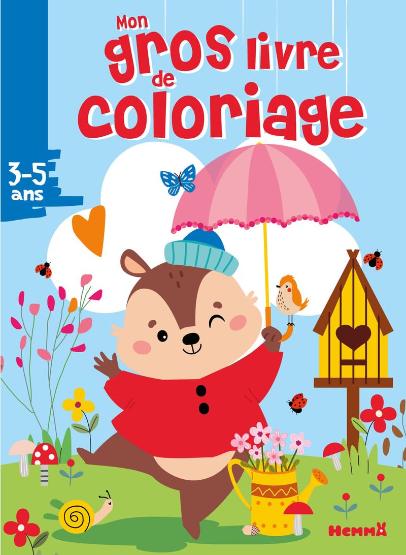 Mon gros livre de coloriage - Ecureuil - 192 pages de coloriages - 3 ans 9782508061677