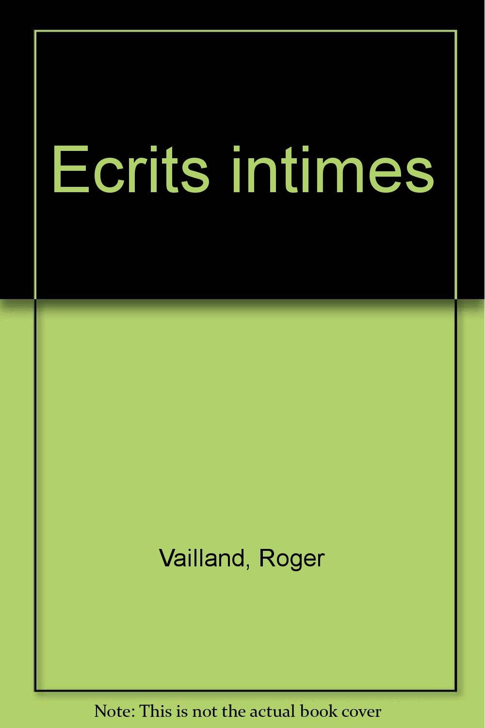 Ecrits intimes 9782070105717