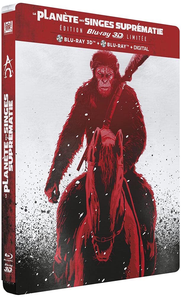 La Planète des singes : Suprématie - 3D Bluray + BD + DHD - Steelbook Edition Limitée [Blu-ray] [Combo Blu-ray 3D + Blu-ray + Digital HD - Édition Collector Limitée boîtier SteelBook] 3344428069957
