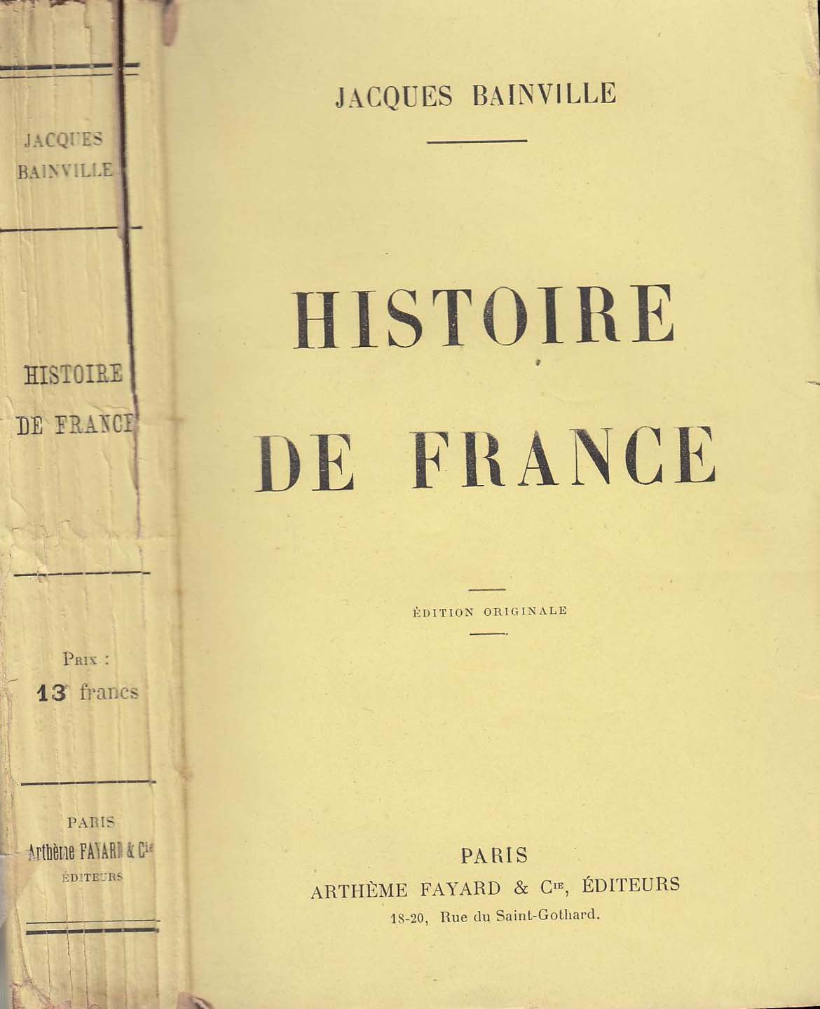 HISTOIRE DE FRANCE EN 1 VOLUME. 9782035190024