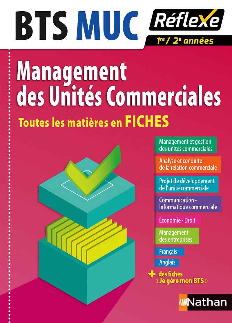 Toutes les matières en FICHES Management des Unités Commerciales - BTS MUC (7) 9782091641034