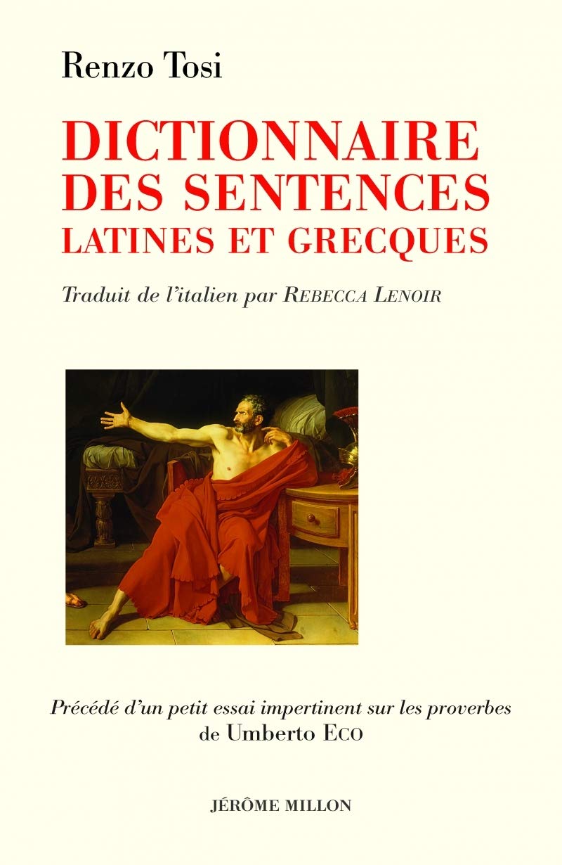 Dictionnaire des sentences latines et grecques 9782841372416