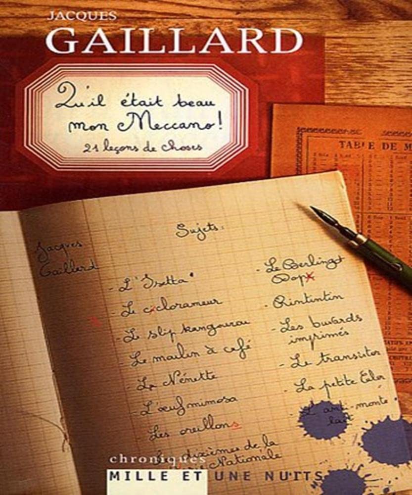 Qu'il était beau mon Meccano: 21 leçons de choses 9782755501261
