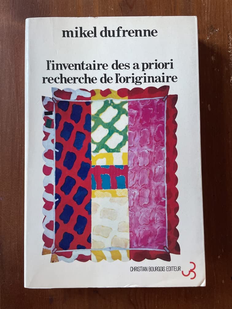 L'inventaire des a priori : recherche de l'originaire 9782267002430