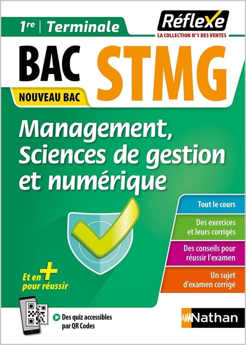 Guide - Management, sciences de gestion et numérique - 1re/Tle STMG - Réflexe - 2026 (89) 9782091674520