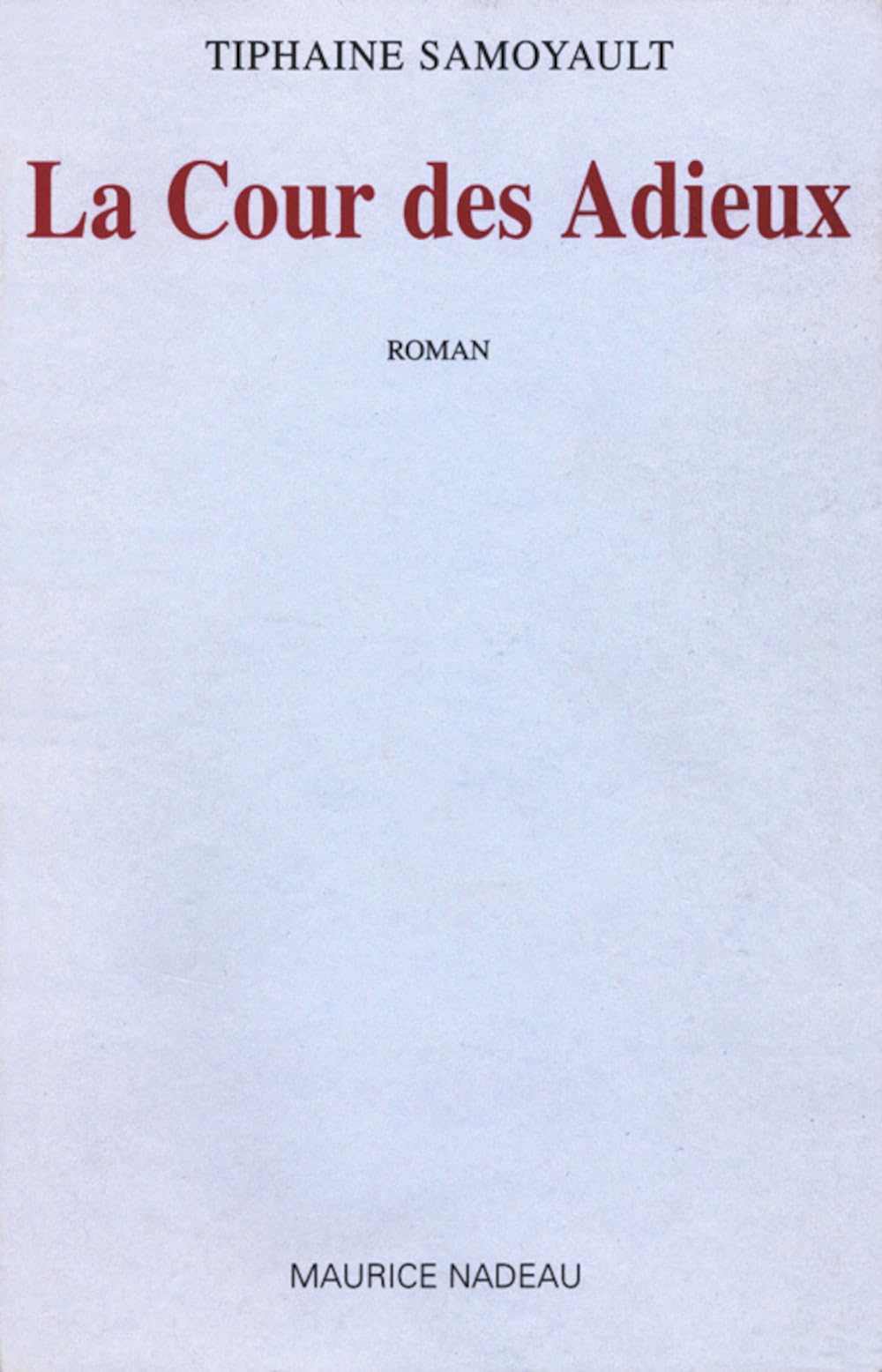 La Cour des adieux 9782862311531