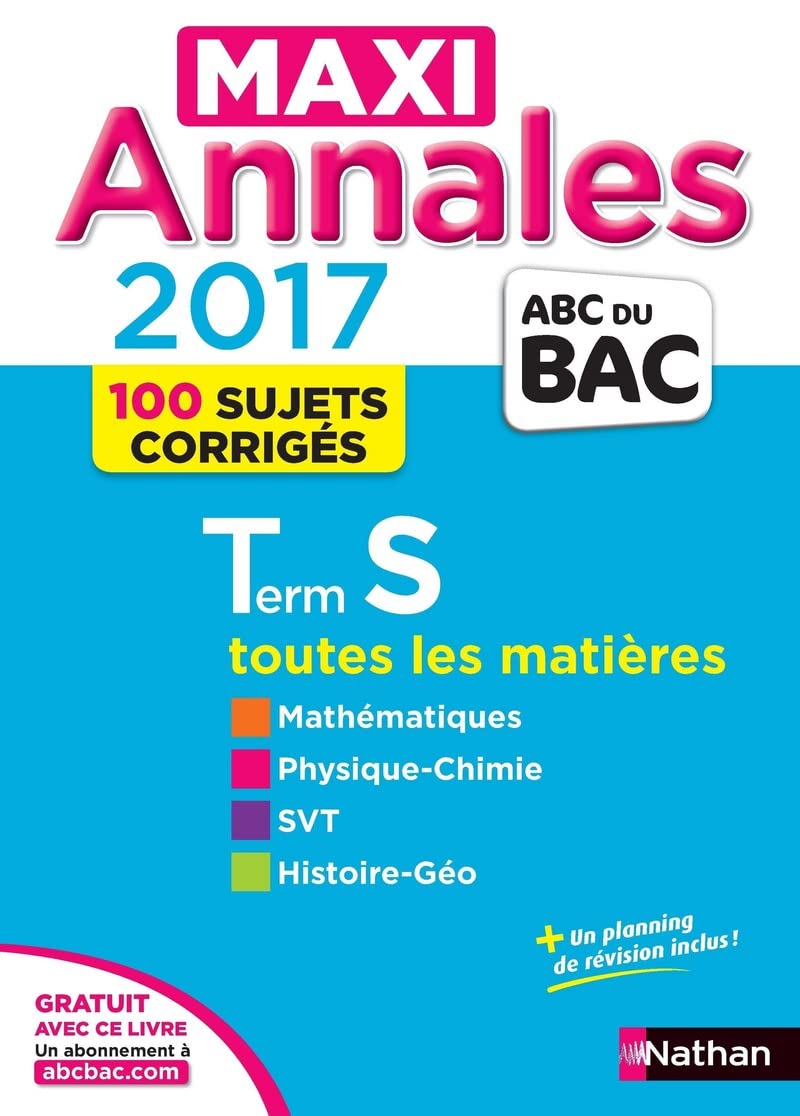 MAXI Annales ABC du BAC 2017 Term S (27) 9782091502243