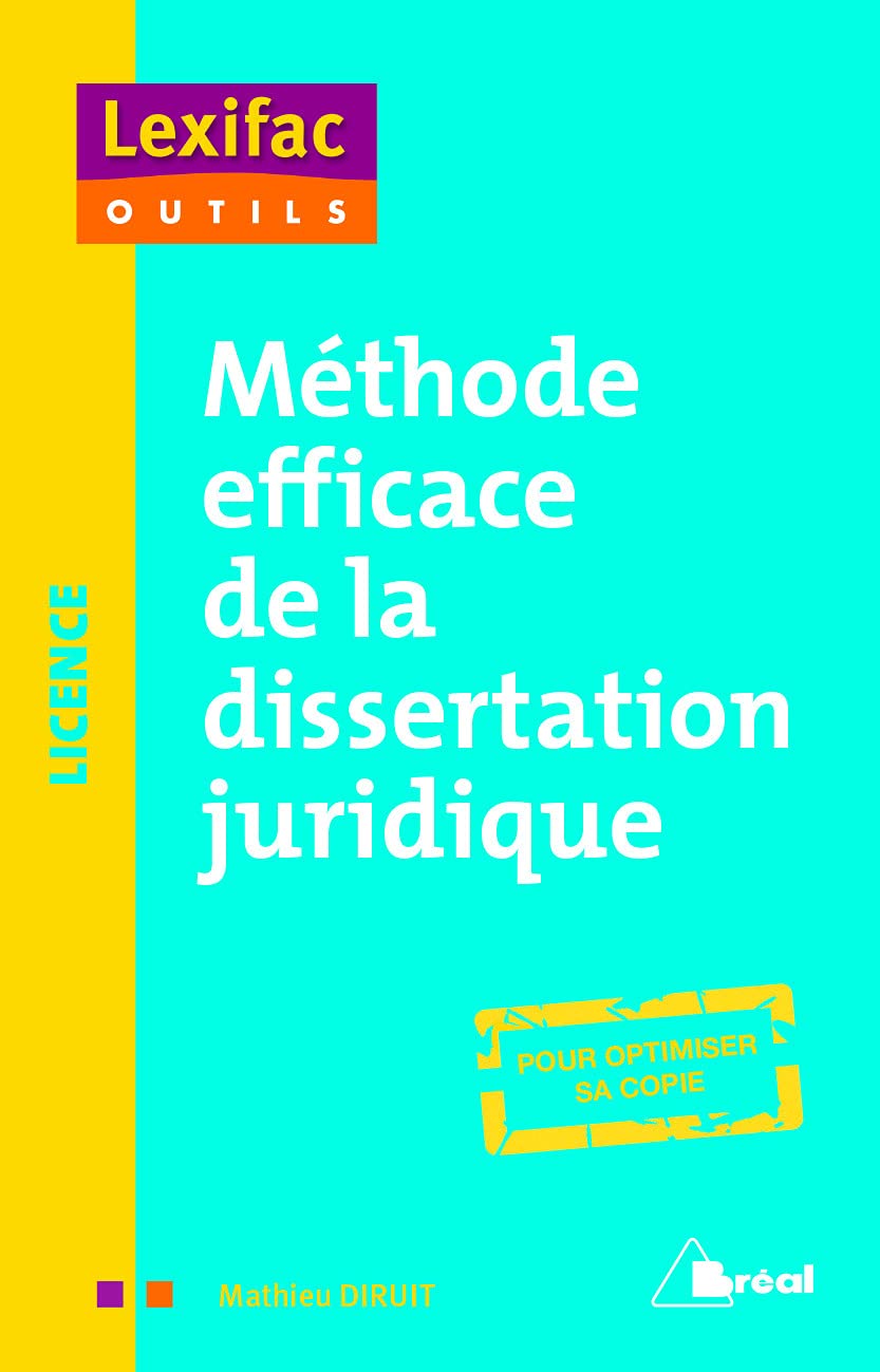Méthode efficace de la dissertation juridique 9782749537696