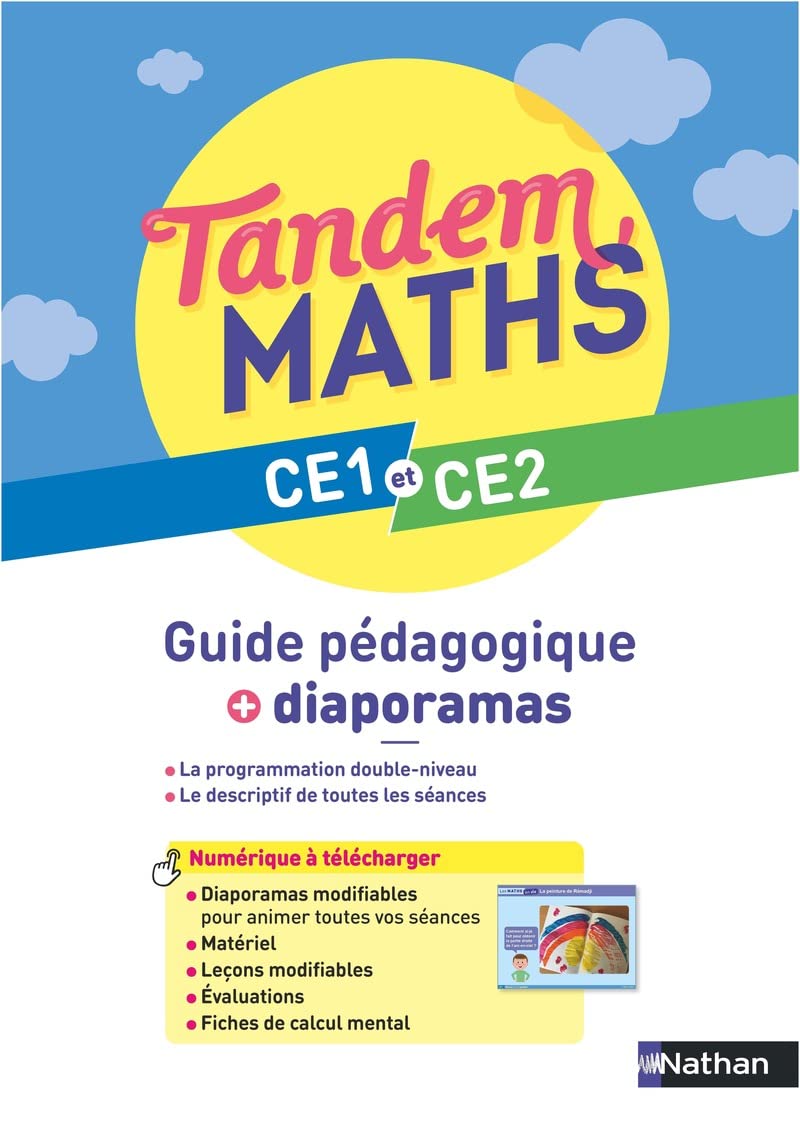 Tandem - Guide pédagogique + Diaporamas CE1 et CE2 9782091251974