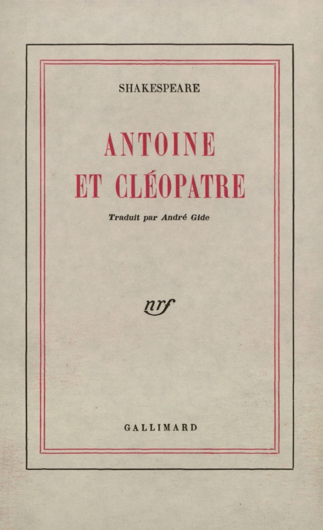 ANTOINE ET CLEOPATRE 9782070258994