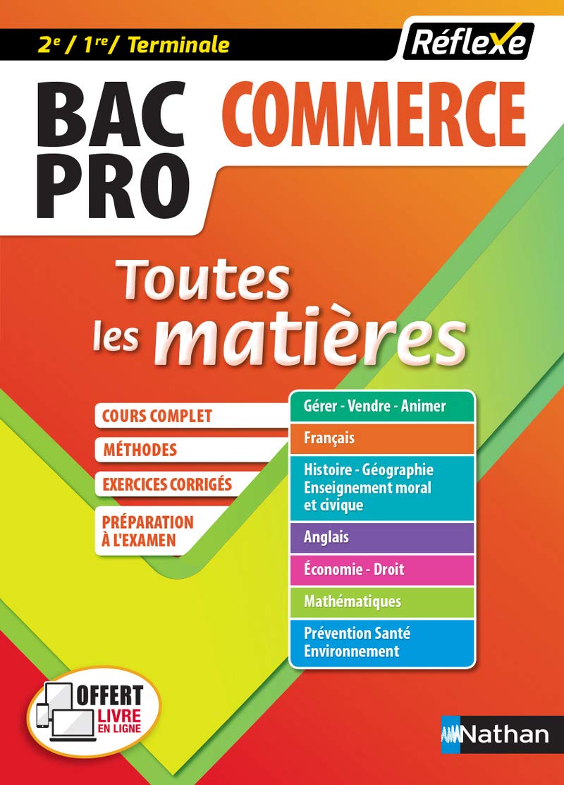 Toutes les matières - Bac Pro Commerce - 2de/1ère/Tle - Bac Pro (6) 9782091649825