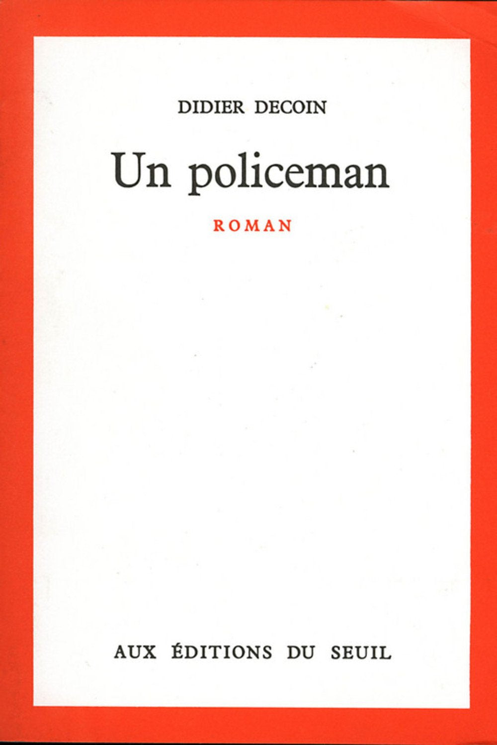 Un policeman 9782020042222