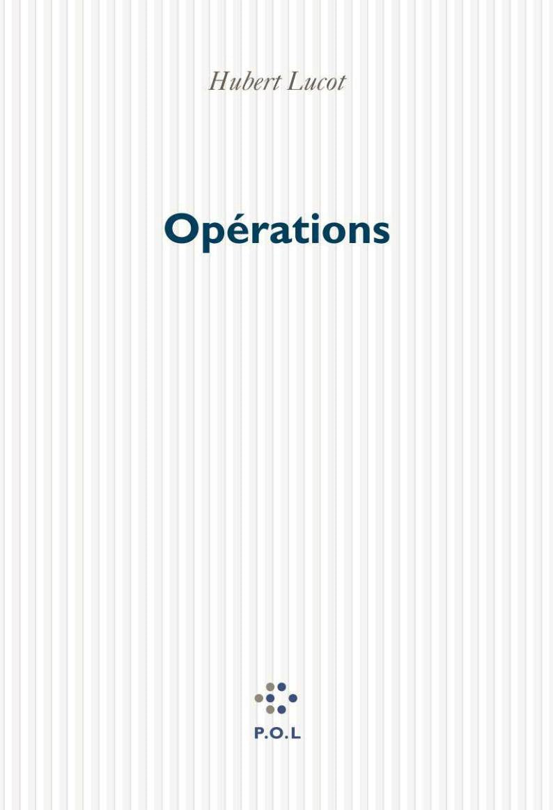 Opérations 9782867449451