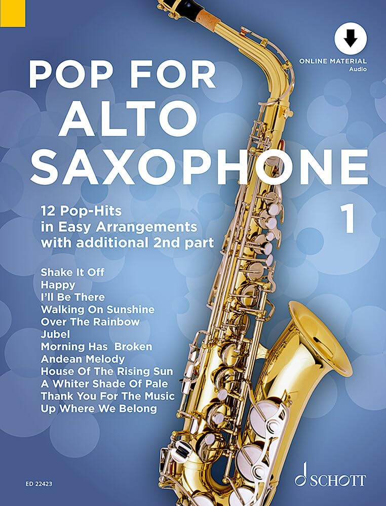 Pop For Alto Saxophone Volume 1 +CD --- Saxophone en Mib (avec second saxophone en Mib ad lib) 9790001158992