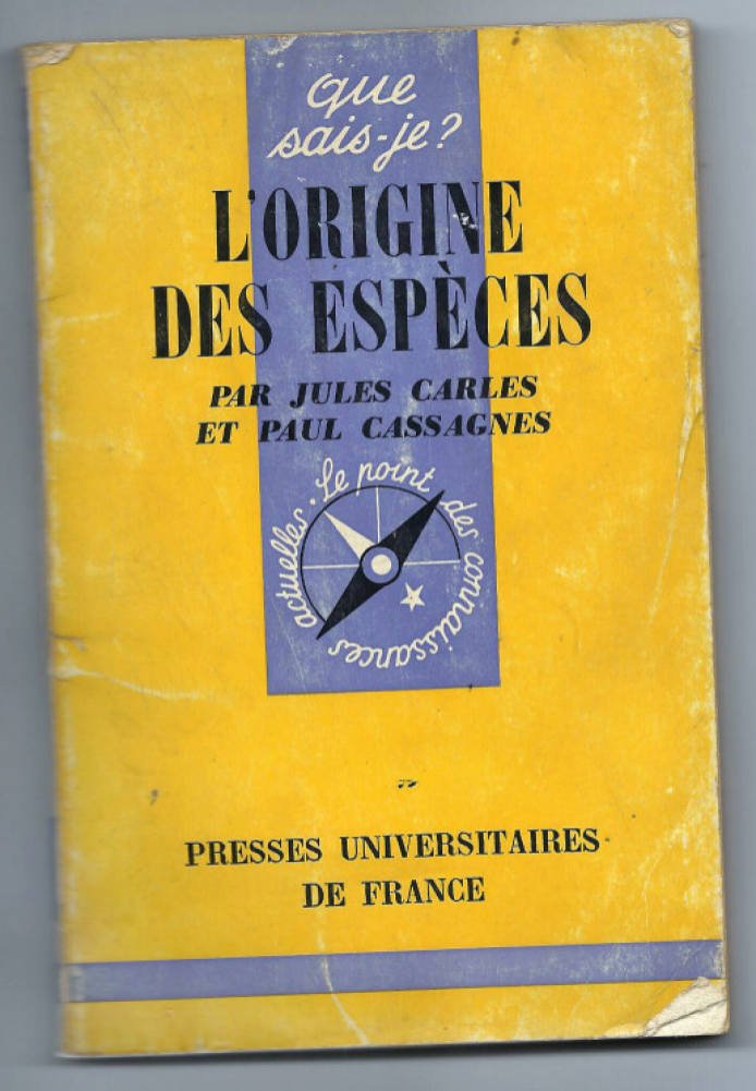 L'origine des especes 