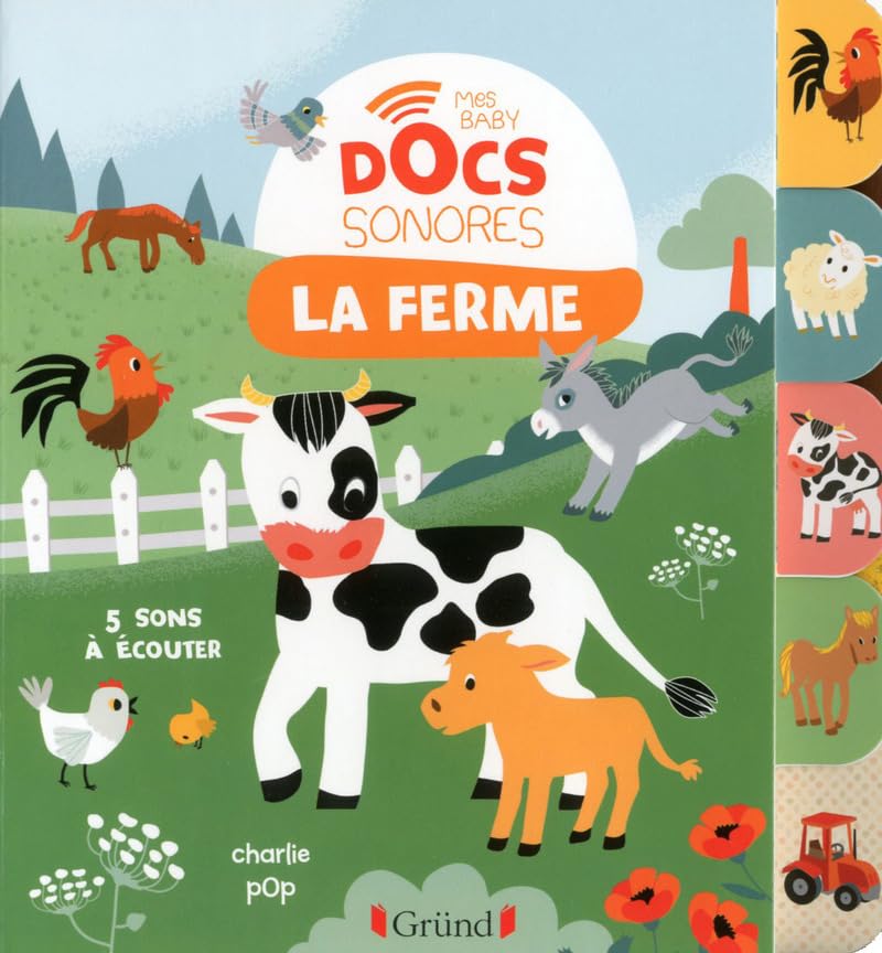 Baby doc : La ferme – Documentaire sonore avec 6 puces – À partir de 6 mois 9782324019586
