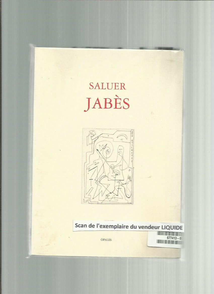Saluer Jabès : les suites du Livre 9782908799484