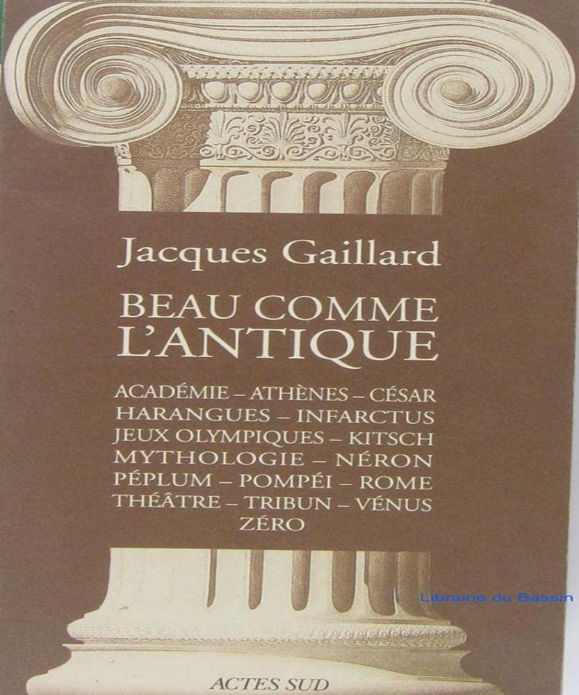 Beau comme l'antique 9782868699473