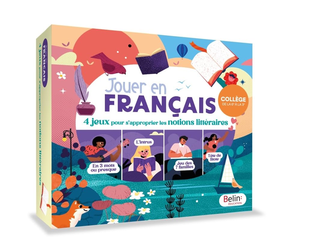 Jouer en français - 4 jeux pour s'approprier les notions littéraires 9791035834456